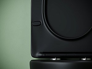 Унитаз подвесной Ceramica Nova UnoCN11001TMB черный матовый, с крышкой микролифт, безободковый, слив-торнадо купить в интернет-магазине Sanbest