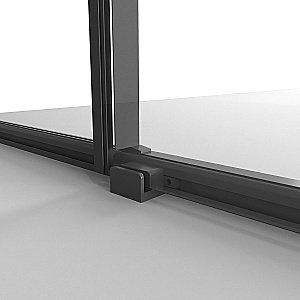 Душевой уголок Niagara Nova NG-84-10AB/NG-A80B-34 100х80 стекло прозрачное/профиль черный матовый купить в интернет-магазине Sanbest