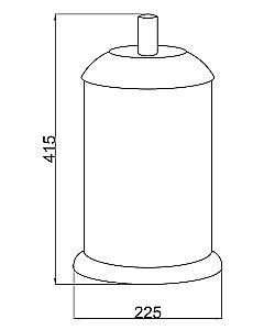 Ведро для мусора Boheme Murano 10914-BR бронза купить в интернет-магазине сантехники Sanbest