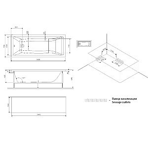 Ванна акриловая AM.PM Gem W93A-180-080W-A 180x80 купить в интернет-магазине Sanbest