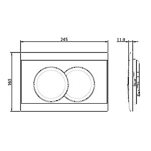 Унитаз подвесной Jacob Delafon Struktura EDE103-CP безободковый, с инсталляцией, с крышкой микролифт, белый/кнопка хром купить в интернет-магазине Sanbest