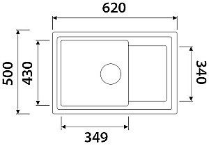 Мойка кухонная Kaiser KGMK-6250-SB песочный мрамор купить в интернет-магазине сантехники Sanbest