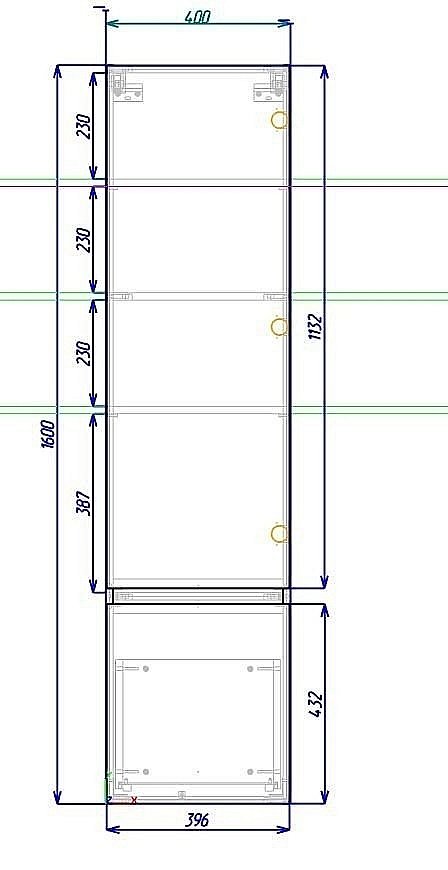 Шкаф подвесной Art&Max TECHNO 40 дуб Мадейра янтарь для ванной в интернет-магазине сантехники Sanbest