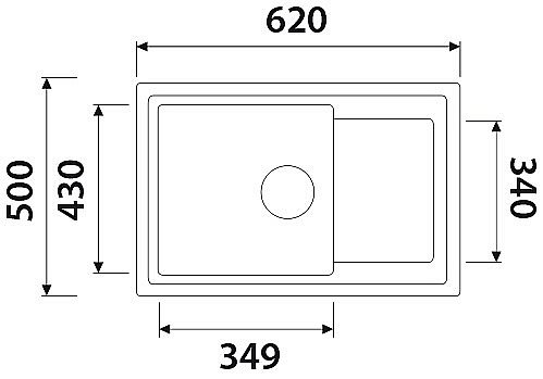 Мойка кухонная Kaiser KGMK-6250-SB песочный мрамор купить в интернет-магазине сантехники Sanbest