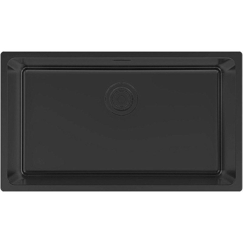 Кухонная мойка Paulmark Yuni 76 YU76-MBN черная матовая купить в интернет-магазине сантехники Sanbest