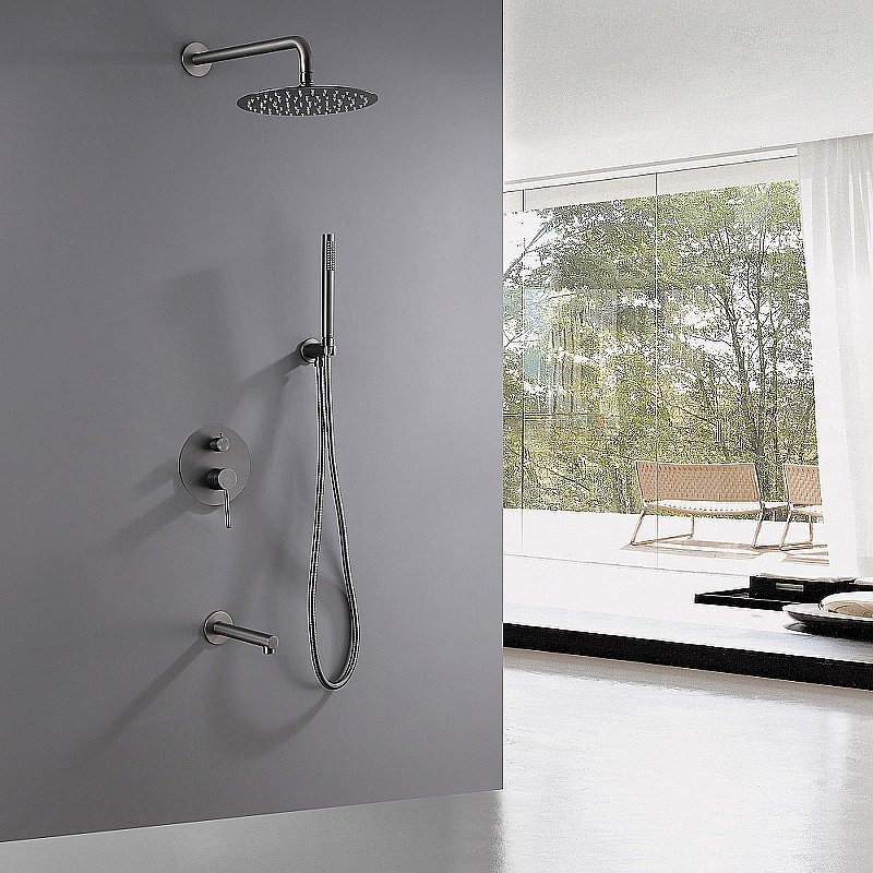 Душевая система Abber Emotion AF8817NG никель купить в интернет-магазине сантехники Sanbest