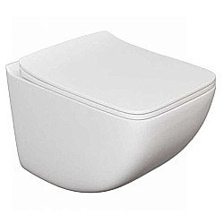 Унитаз Caprigo Modern Comfort C-1303 безободковый, с крышкой микролифт, белый купить в интернет-магазине Sanbest