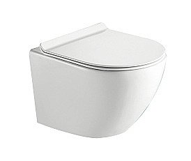Унитаз подвесной TIMO RISTO TK-603 безободковый, с крышкой микролифт, белый купить в интернет-магазине Sanbest