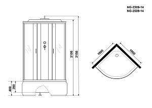 Душевая кабина Niagara NG-2309 купить в интернет-магазине Sanbest