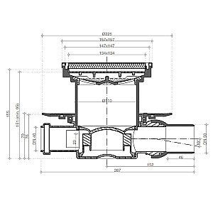 Душевой трап Pestan Confluo Standard 13000158 белый/золото купить в интернет-магазине Sanbest