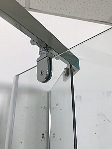 Душевой уголок CeruttiSpa Chika 100x100 CHIKA ZP101T стекло прозрачное/профиль хром купить в интернет-магазине Sanbest