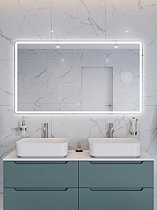 Зеркало BelBagno SPC-MAR-1400-800-LED-TCH-LNZ в ванную от интернет-магазине сантехники Sanbest