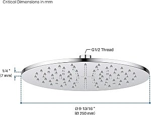 Верхний душ Aquatek AQ2077CR хром купить в интернет-магазине сантехники Sanbest