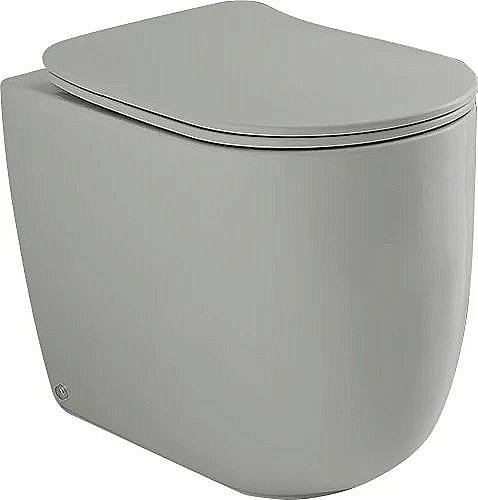 Унитаз приставной Kerasan Nolita 5318 Светло Серый, безободковый купить в интернет-магазине Sanbest