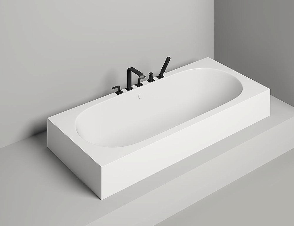 Ванна Salini ORNELLA AXIS S-Stone 180x80 103421M белая матовая купить в интернет-магазине Sanbest