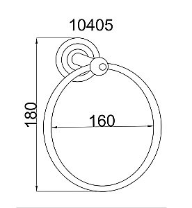 Полотенцедержатель-кольцо Boheme Imperiale 10405 купить в интернет-магазине сантехники Sanbest