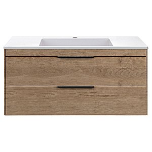 Тумба с раковиной Vincea Chiara 2D 1000 N.Oak для ванной в интернет-магазине Sanbest