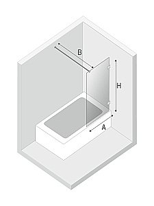 Шторка для ванны NEW TRENDY AVEXA EXK-1948-WP 50 купить в интернет-магазине Sanbest