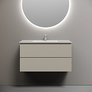 Тумба с раковиной Sancos Snob R SNR90CE/CN7002 Beige Soft для ванной в интернет-магазине Sanbest