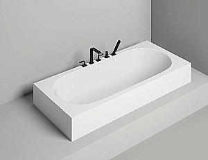 Ванна Salini ORNELLA AXIS S-Stone 180x80 103421M белая матовая купить в интернет-магазине Sanbest