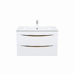 Тумба с раковиной Iddis Cloud CLO80Y0i95K 80 белая матовая/светлое дерево для ванной в интернет-магазине Sanbest