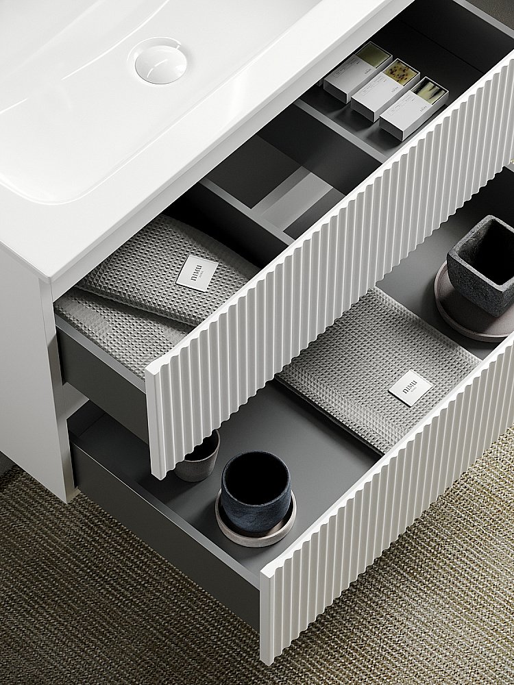 Тумба с раковиной Sancos SNOB R SNR120W Bianco для ванной в интернет-магазине Sanbest