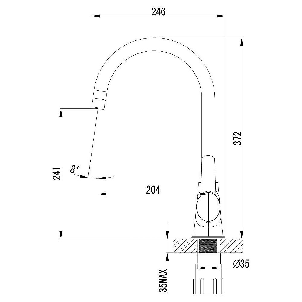 Смеситель для кухни Lemark Atlantiss LM3255C купить в интернет-магазине сантехники Sanbest