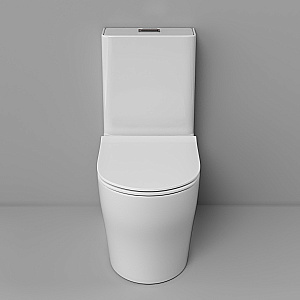 Унитаз моноблок Grossman Classic GR-4488SQ безободковый, с бачком, с крышкой микролифт, смыв торнадо, белый купить в интернет-магазине Sanbest