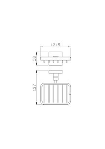 Мыльница с держателем WONZON & WOGHAND POLO, Брашированный никель (WW-8924-BN) купить в интернет-магазине сантехники Sanbest