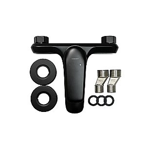 Смеситель для ванны Comforty 00-00013699 черный матовый купить в интернет-магазине сантехники Sanbest