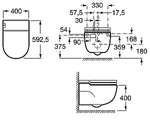 Унитаз подвесной Roca Meridian In-Tank 893302000 с крышкой микролифт купить в интернет-магазине Sanbest