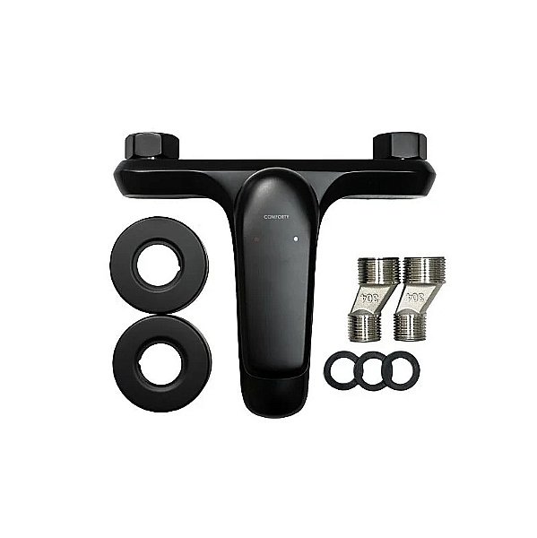 Смеситель для ванны Comforty 00-00013699 черный матовый купить в интернет-магазине сантехники Sanbest