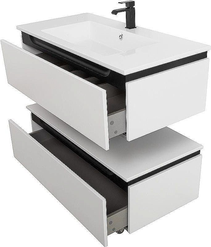 Нижняя тумба Cezares SLIDER-1000-1C-PI-BO белый для ванной в интернет-магазине сантехники Sanbest