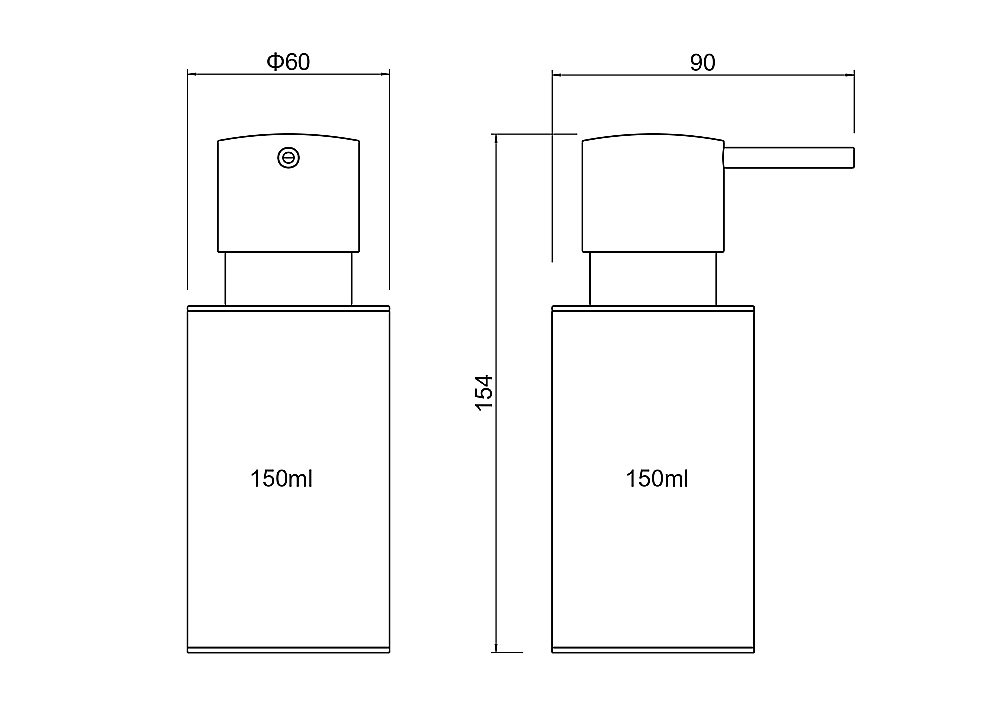 Диспенсер настольный Aquatek Оберон AQ4229MB черный матовый купить в интернет-магазине сантехники Sanbest
