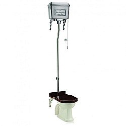 Унитаз Burlington P2-T58 ALU с высоким бачком купить в интернет-магазине Sanbest