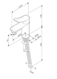 Смеситель для раковины AM.PM X-Joy F85A02122 купить в интернет-магазине сантехники Sanbest