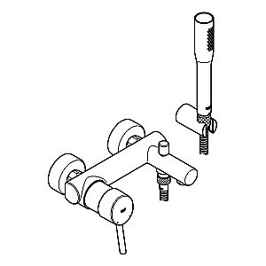 Смеситель для ванны Grohe Concetto 32211001 хром купить в интернет-магазине сантехники Sanbest