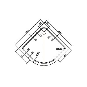 Душевой поддон Vincea VST-2AQ-1010 100x100 белый купить в интернет-магазине Sanbest