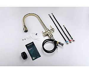 Смеситель для кухни Paulmark Lange La214212-BR бронза купить в интернет-магазине сантехники Sanbest