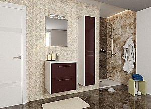 Тумба с раковиной Эстет Vegas 60 белая для ванной в интернет-магазине Sanbest