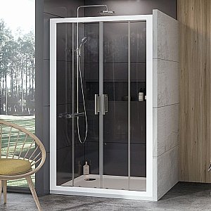 Душевая дверь Ravak 10° 10DP4-130 белый/Transparent купить в интернет-магазине Sanbest
