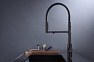 Смеситель для кухни Paulmark Tornado To213402-WH белый матовый купить в интернет-магазине сантехники Sanbest