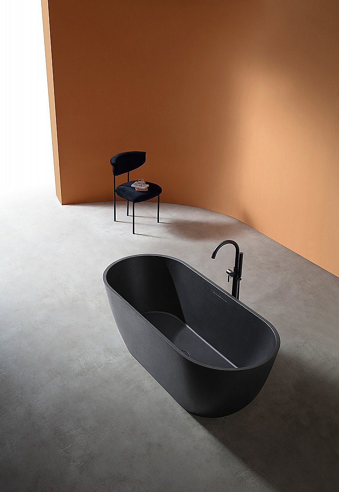 Ванна отдельностоящая Abber FRANKFURT AM9941B 170х75 черная купить в интернет-магазине Sanbest