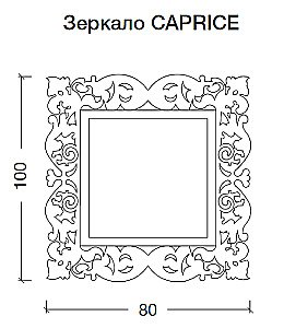 Зеркало Boheme NeoArt Caprice 553 золото поталь в ванную от интернет-магазине сантехники Sanbest