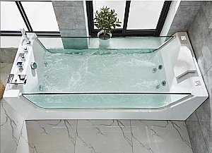 Ванна акриловая с гидромассажем CeruttiSpa С-453A 180x80 с гидромассажем белая купить в интернет-магазине Sanbest