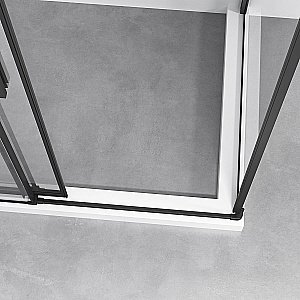 Душевой уголок Vincea SLIM-N VSR-4SN8012CLB 120x80 стекло прозрачное/профиль черный купить в интернет-магазине Sanbest