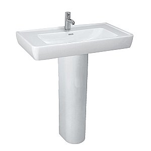 Раковина с пьедесталом Laufen Pro 8.1395.6 8.1995.0 белая купить в интернет-магазине Sanbest