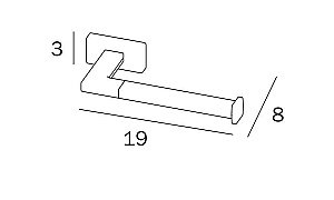 Держатель для туалетной бумаги Inda Lea хром купить в интернет-магазине сантехники Sanbest