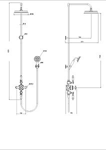 Душевая система Savoy SV3S CHR хром купить в интернет-магазине сантехники Sanbest