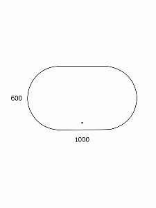 Зеркало Taliente Zled TA-Zled-F10060 100 в ванную от интернет-магазине сантехники Sanbest